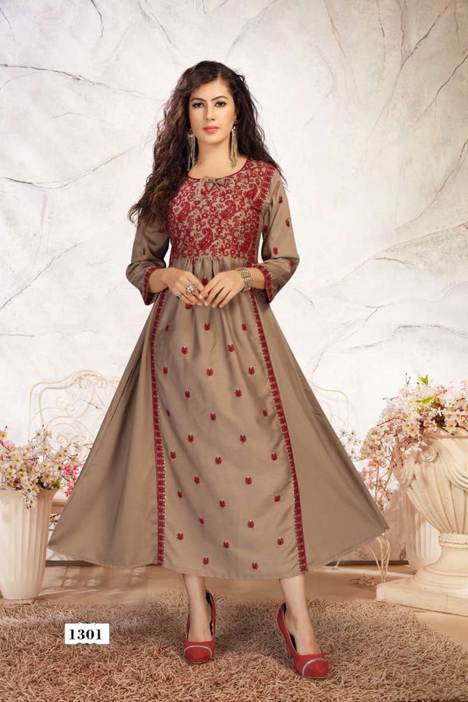 Dee Cee Alishba Fancy Ethnic Wear Latest Anarkali Kurtis Collection